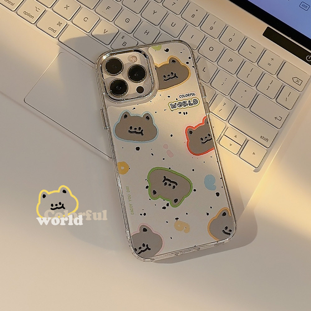 电镀涂鸦猫咪15promax适用苹果iphone14手机壳13化妆镜12男女镜面高性价比高么？
