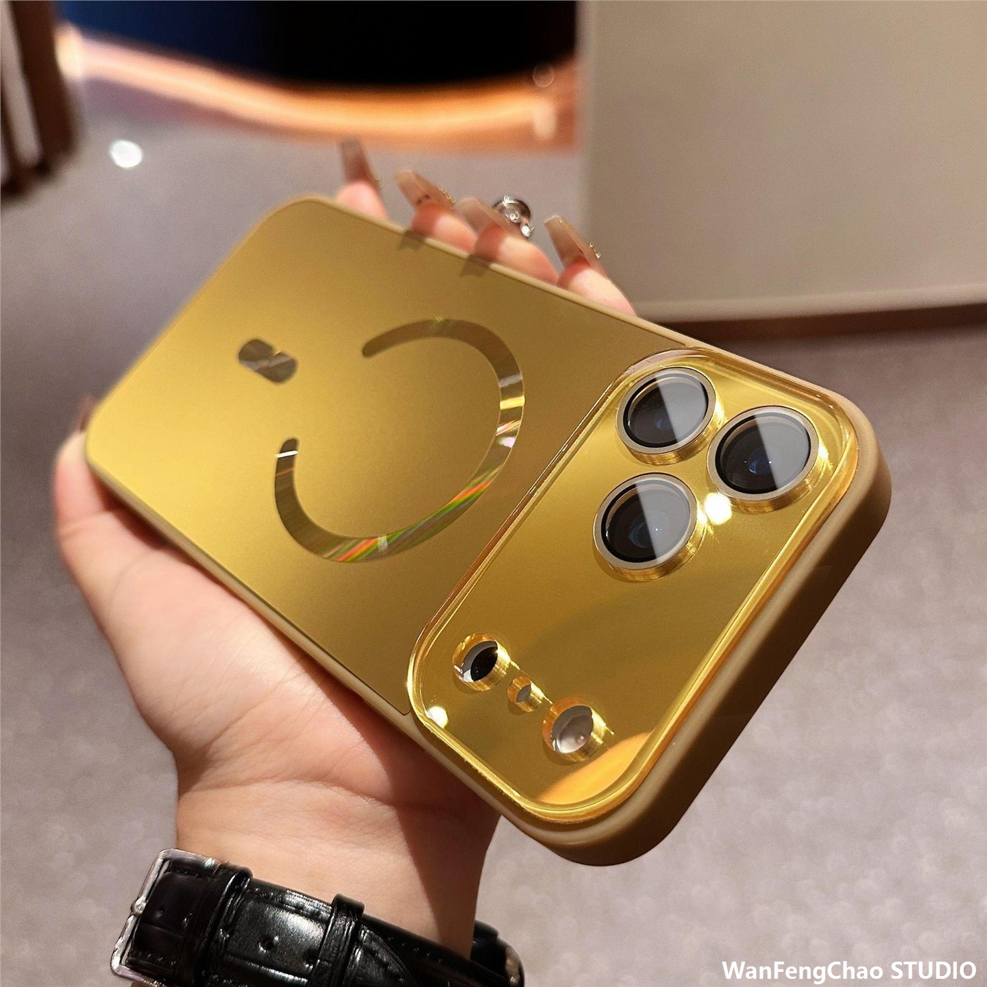 跨境适用17PROMAX流光磨砂