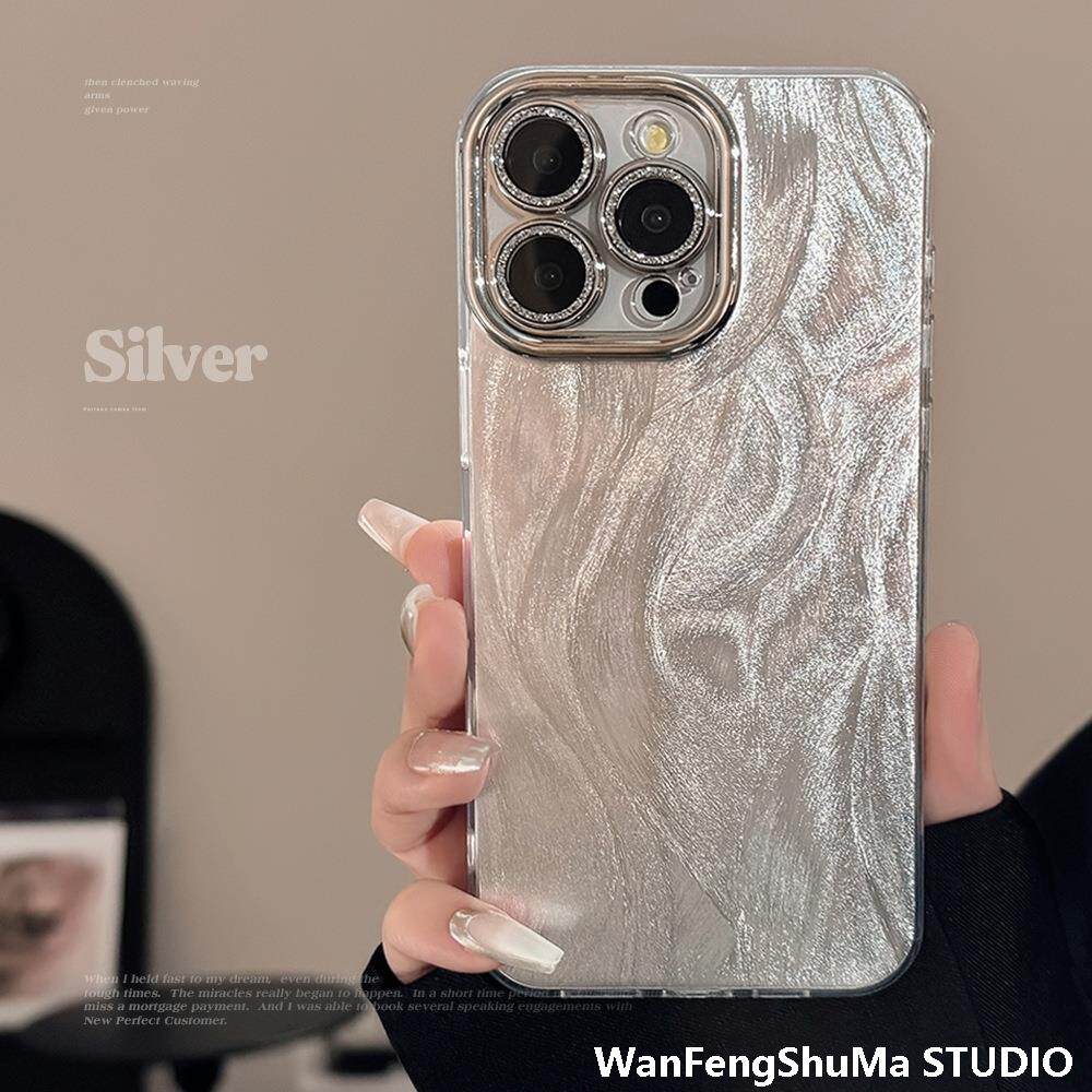 14 APPLE 15 PROMAX 렌즈 필름 IPHONE 13 낙하 방지 12 하이 엔드 센스 11에 적합한 깃털 원사 레이저 휴대폰 케이스