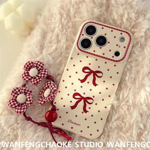 新年波点蝴蝶结苹果17