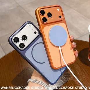 适用苹果17Promax手机包二代准分子柔润iPhone16磁吸充电15保护套