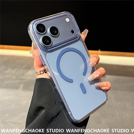 问号磁吸适用iPhone18ProMax16透明不发黄超薄苹果17保护套手机包