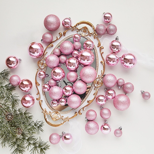 Рождественская украшение рождественская елка подвесные шарики, булочки, красные яркие шарики, инопланетные сферические сферические торговые центры кулон