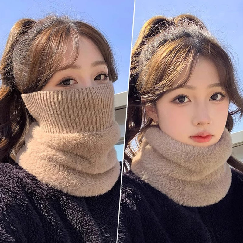 保暖围脖套护颈女冬季毛绒