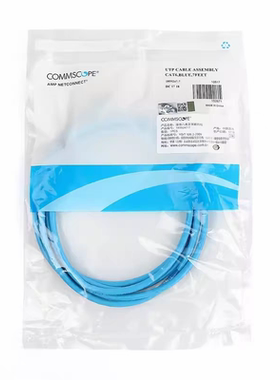 康普AMP安普六类非屏蔽跳线CAT6 1/2/2/3/5/10米网线纯铜千兆跳线