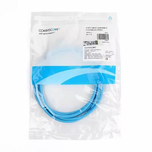 康普AMP安普六类非屏蔽跳线CAT6 1/2/2/3/5/10米网线纯铜千兆跳线