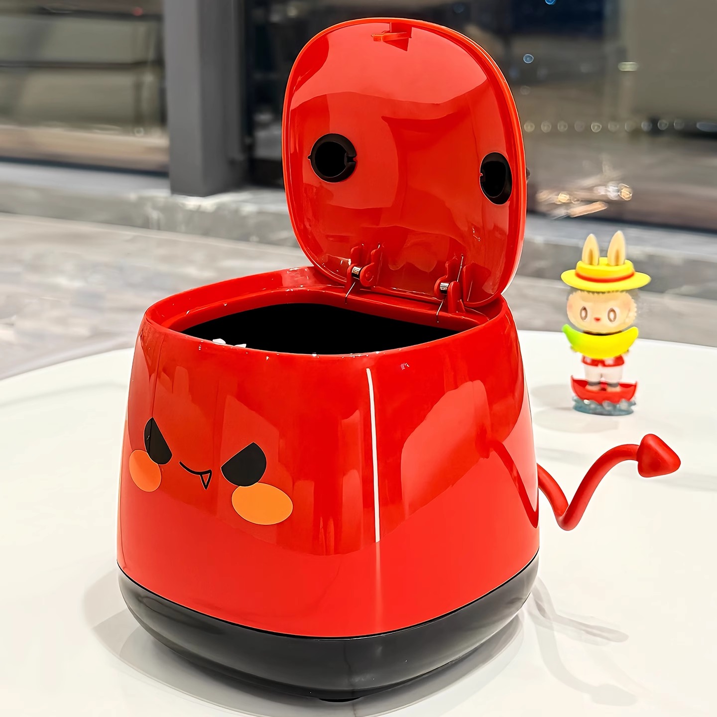 BSD桌面垃圾桶带盖迷你小号