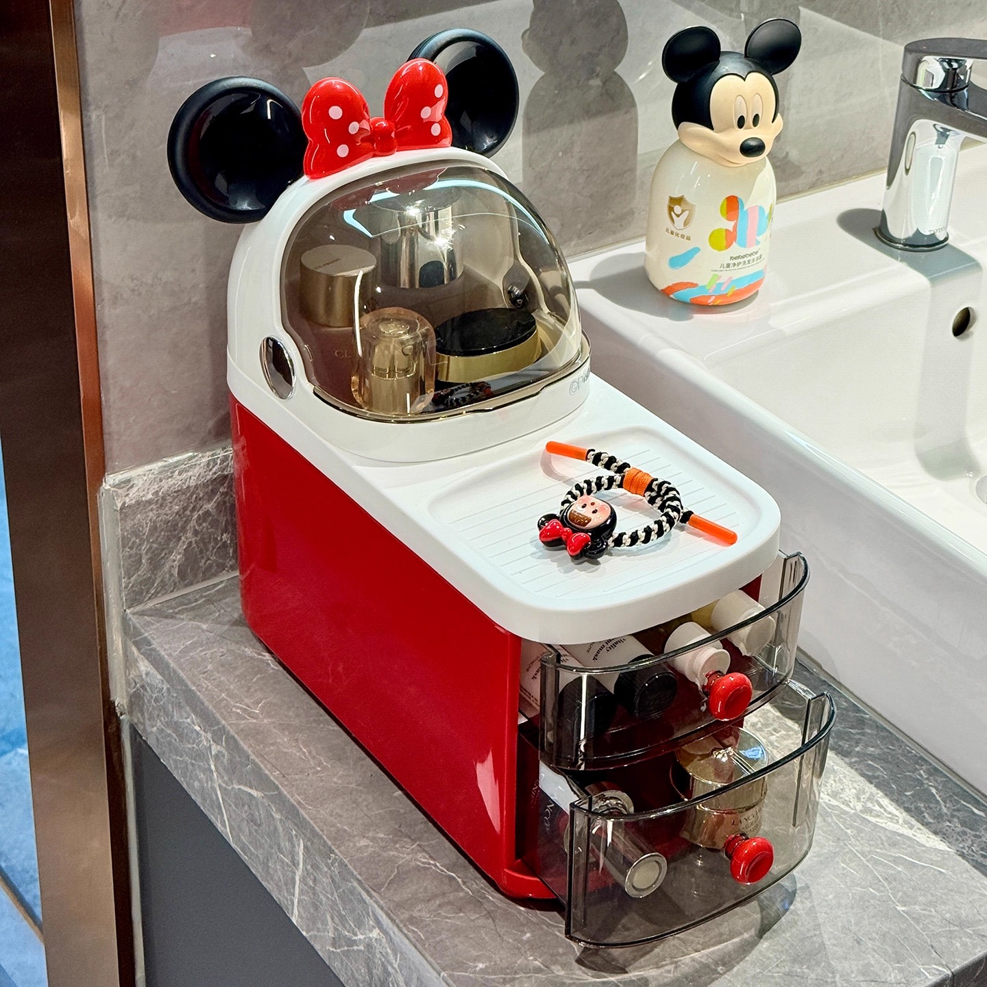 BSD米奇化妆品收纳盒桌面口红