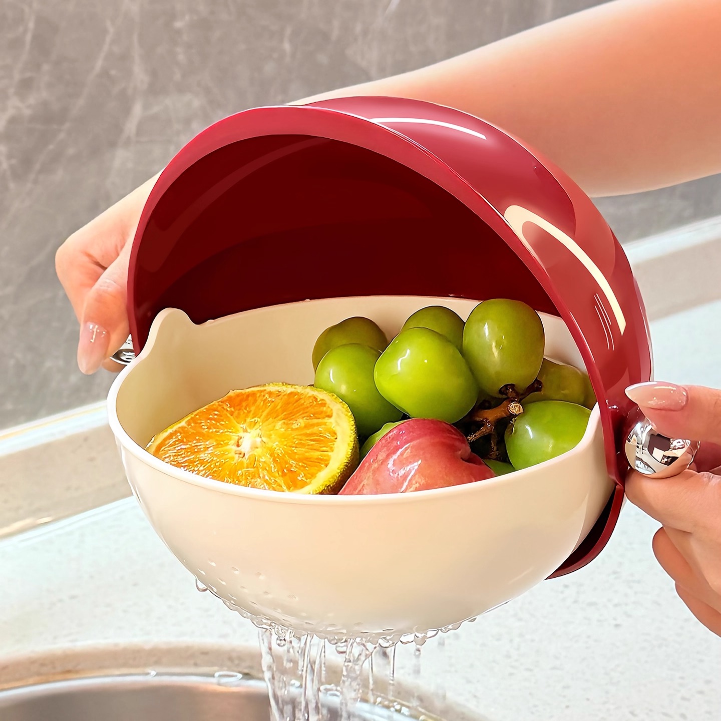 BSD洗菜盆沥水篮家用客厅水果盘