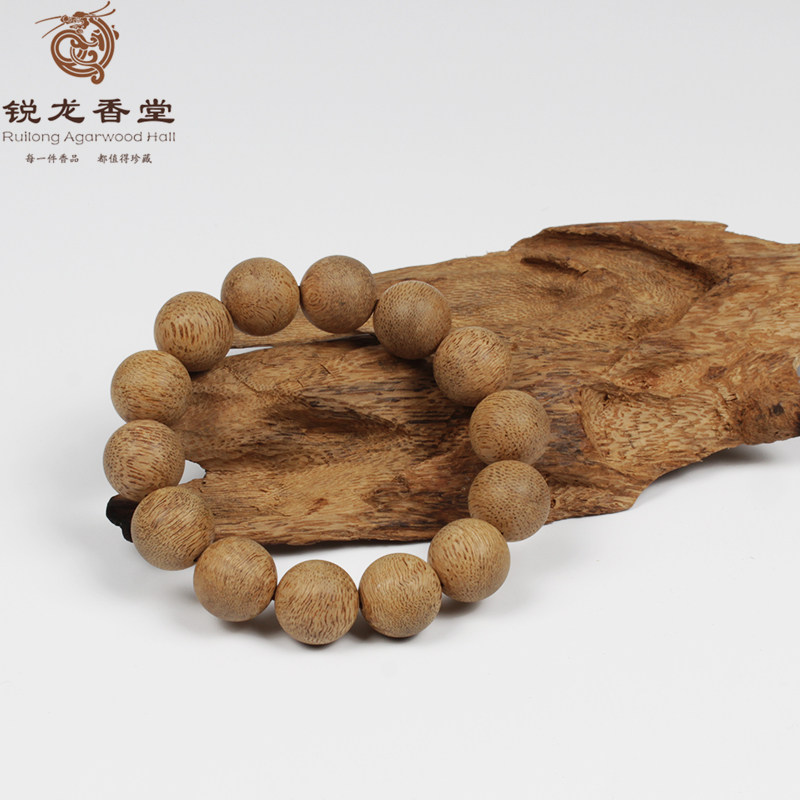 达拉干沉香佛珠手串男士1.6天然老料保真沉水浮级别黄油土沉沉香