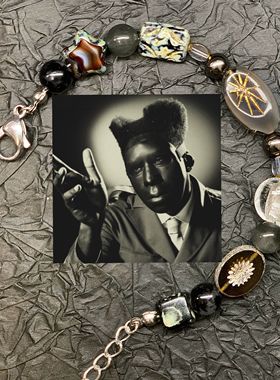 YvetteStudio原创设计进口捷克琉璃Tyler新专辑手链 chromakopia