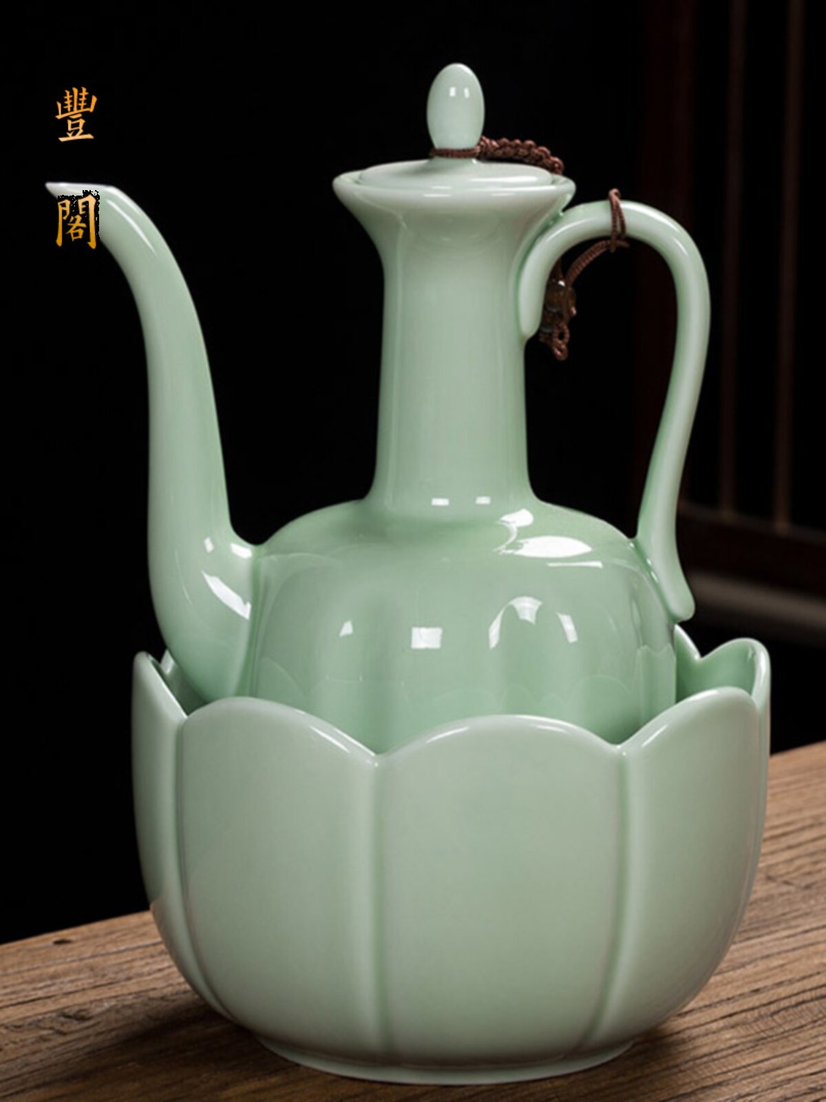 陶瓷温酒器烫酒壶家用黄酒加热酒器煮酒温酒壶温酒碗煮酒套装一斤