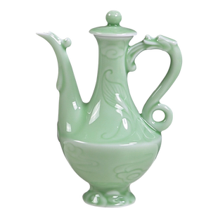 景德镇小酒壶古风陶瓷1斤装酒的空酒瓶子中式家用仿古白酒分酒器