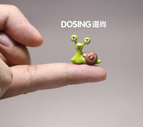 动物外贸迷你版小蜗牛人偶模型