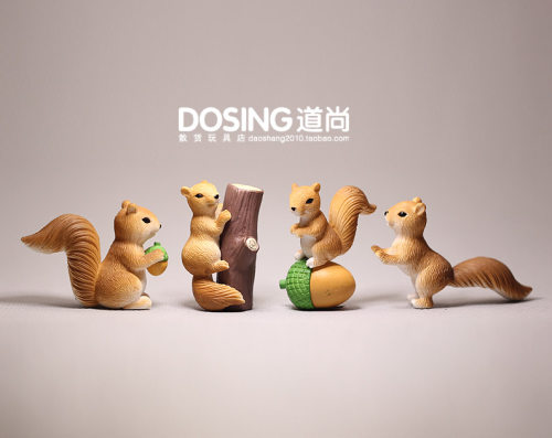 迷你版塑料公仔玩偶模型小动物