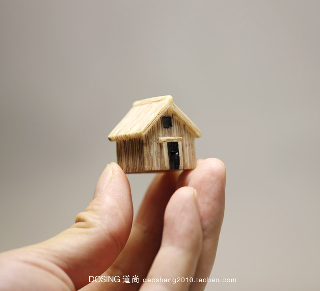 仿真迷你版小木屋树脂微景观模型