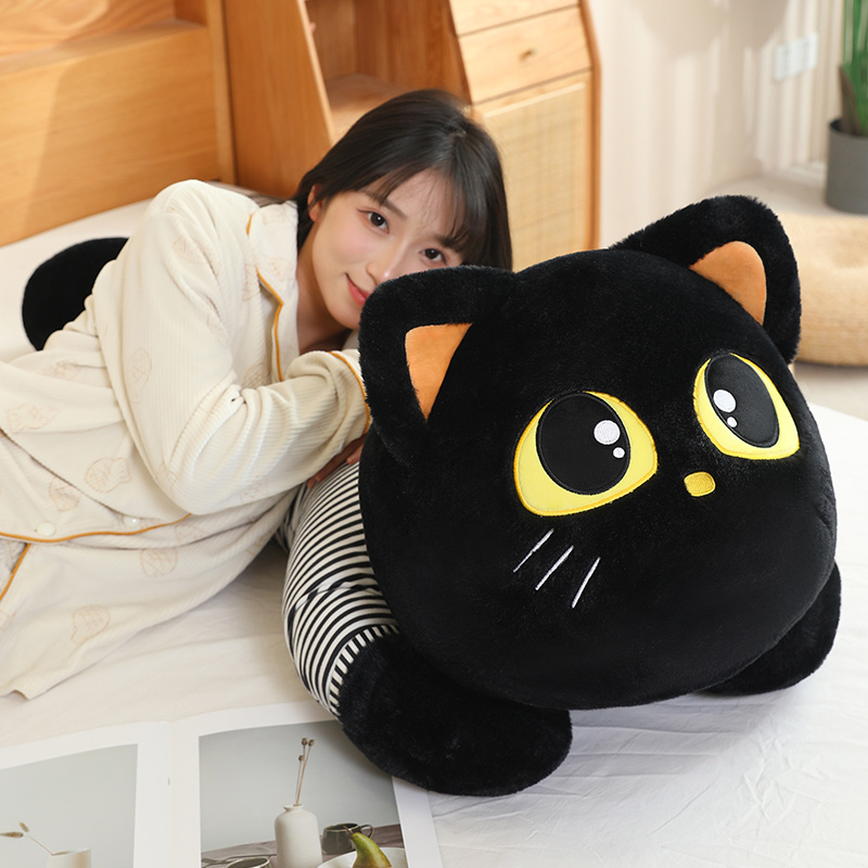 布艺毛绒玩具可爱床上趴趴猫咪