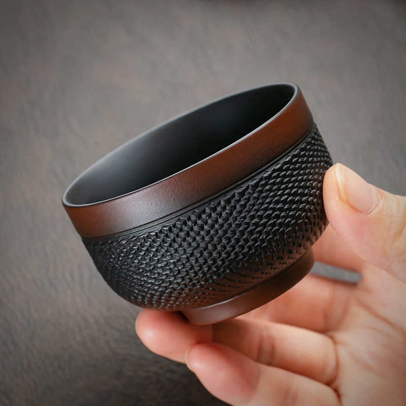 紫陶跳刀大号茶杯紫泥紫砂品茗杯单杯功夫主人杯陶瓷茶盏个人杯,餐饮具,茶杯,淘宝优惠券,粉丝福利购,淘宝优惠卷