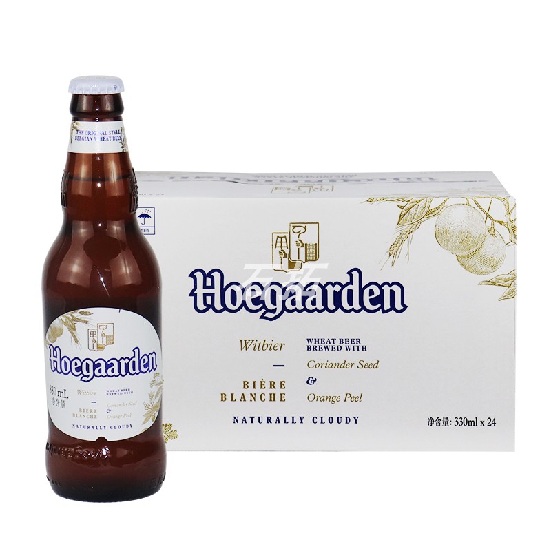 福佳白啤酒比利时风味330lml*24瓶装整箱Hoegaarden行货啤酒包邮 酒类 啤酒 原图主图