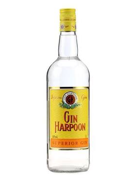 哈顿金酒杜松子酒伦敦干味毡酒洋酒基酒Harpoon1000ml大容量
