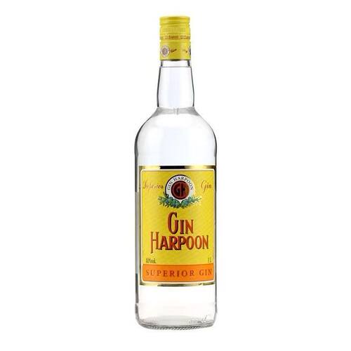 哈顿金酒杜松子酒伦敦干味毡酒洋酒基酒Harpoon1000ml大容量