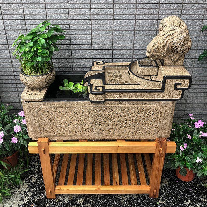 流水摆件装饰水景循环水家用新中式招财桌面鱼缸喷泉庭院鱼池造景,家居饰品,流水摆件,淘宝优惠券,粉丝福利购,淘宝优惠卷