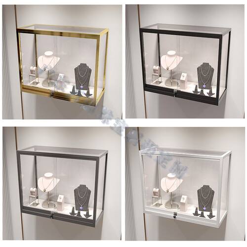 定制实木烤漆液压柜博物馆玻璃展示柜古玩字画文物玉器珠宝展览柜