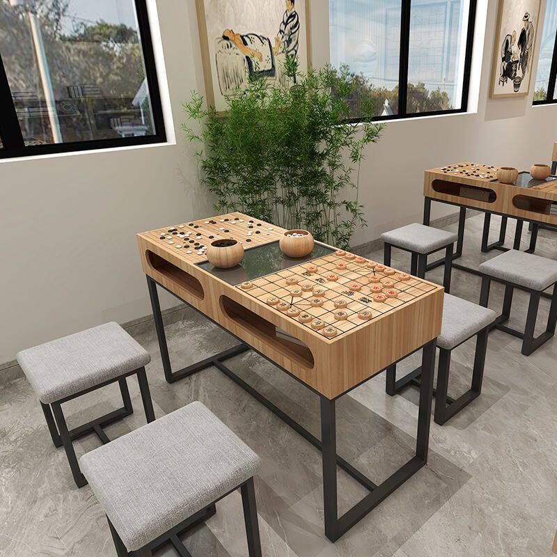 象棋桌围棋桌双面棋盘两用国学馆教学棋桌棋牌社老年活动室专用