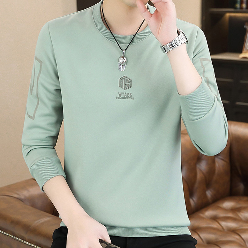 刺绣工艺牧外潮流圆领套头