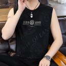 背心夏季 坎肩时尚 男士 薄款 T恤男夏 潮流汗衫 冰丝速干衣服宽松无袖