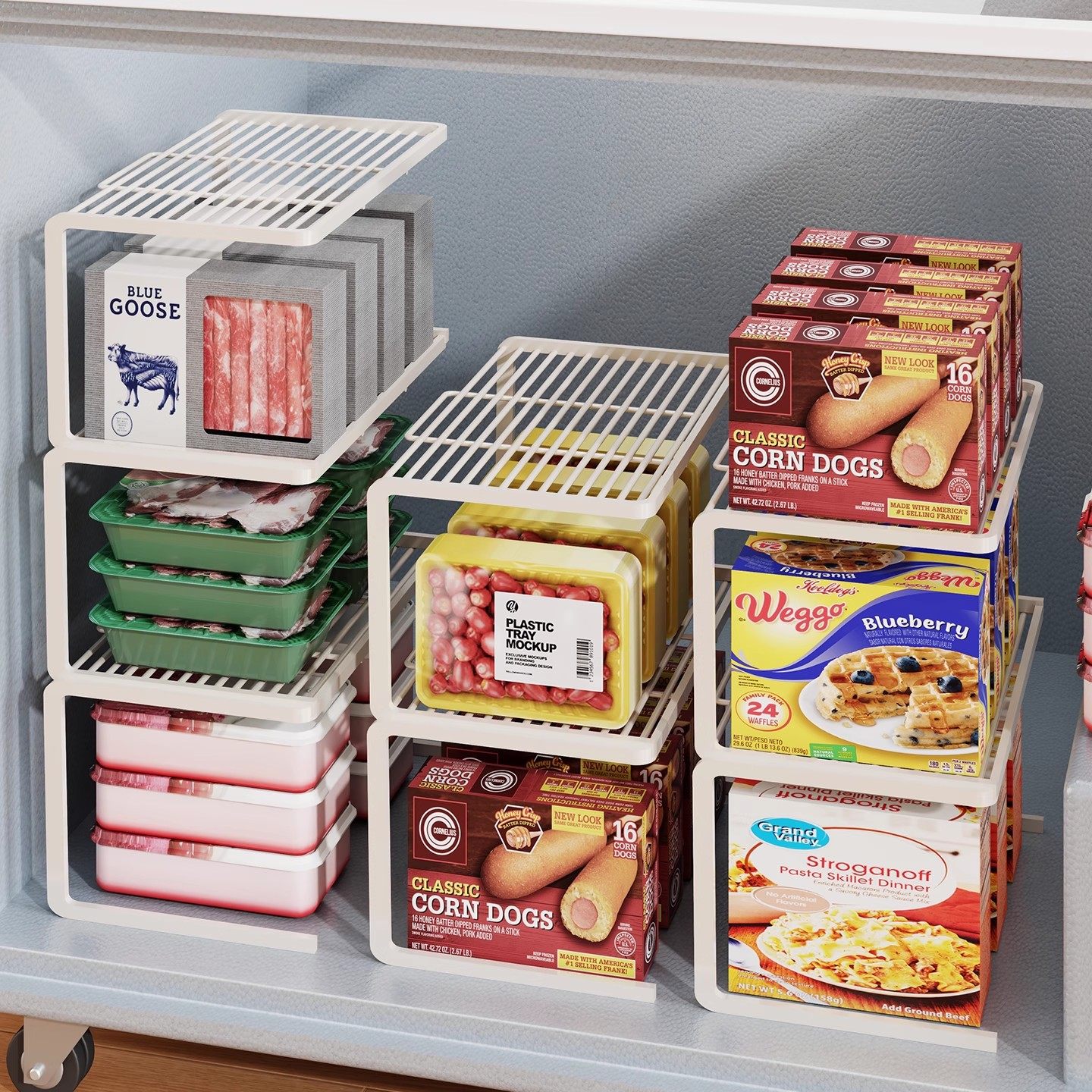 厨房水槽置物架双层分层储物架