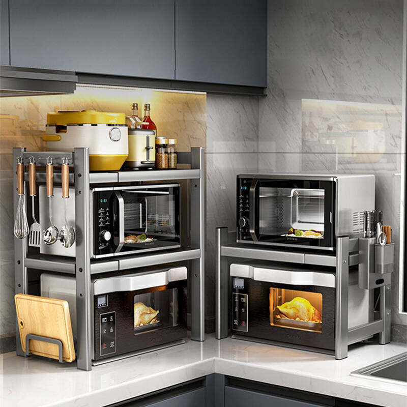 厨房微波炉置物架多层收纳架