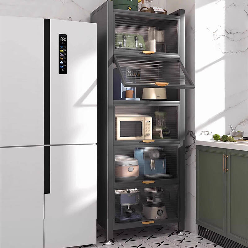 厨房微波炉置物架多层落地收纳架