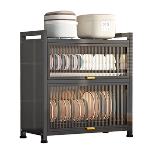 厨房多功能置物架子多层台置式碗盘沥水架碗架家用碗柜碗筷收纳盒