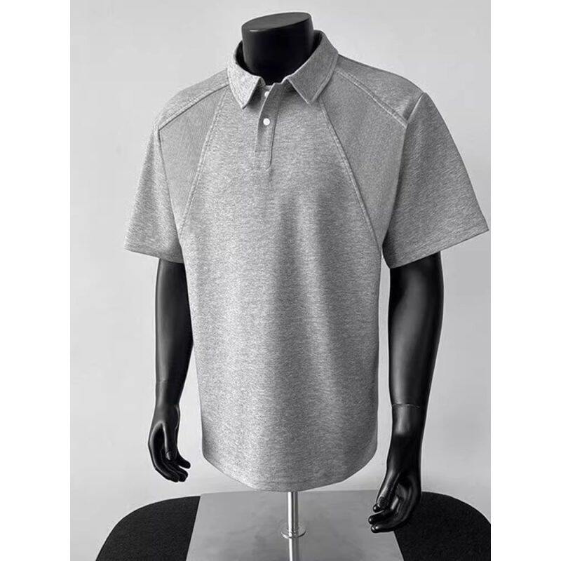 液氨棉正肩短袖男款polo衫美式
