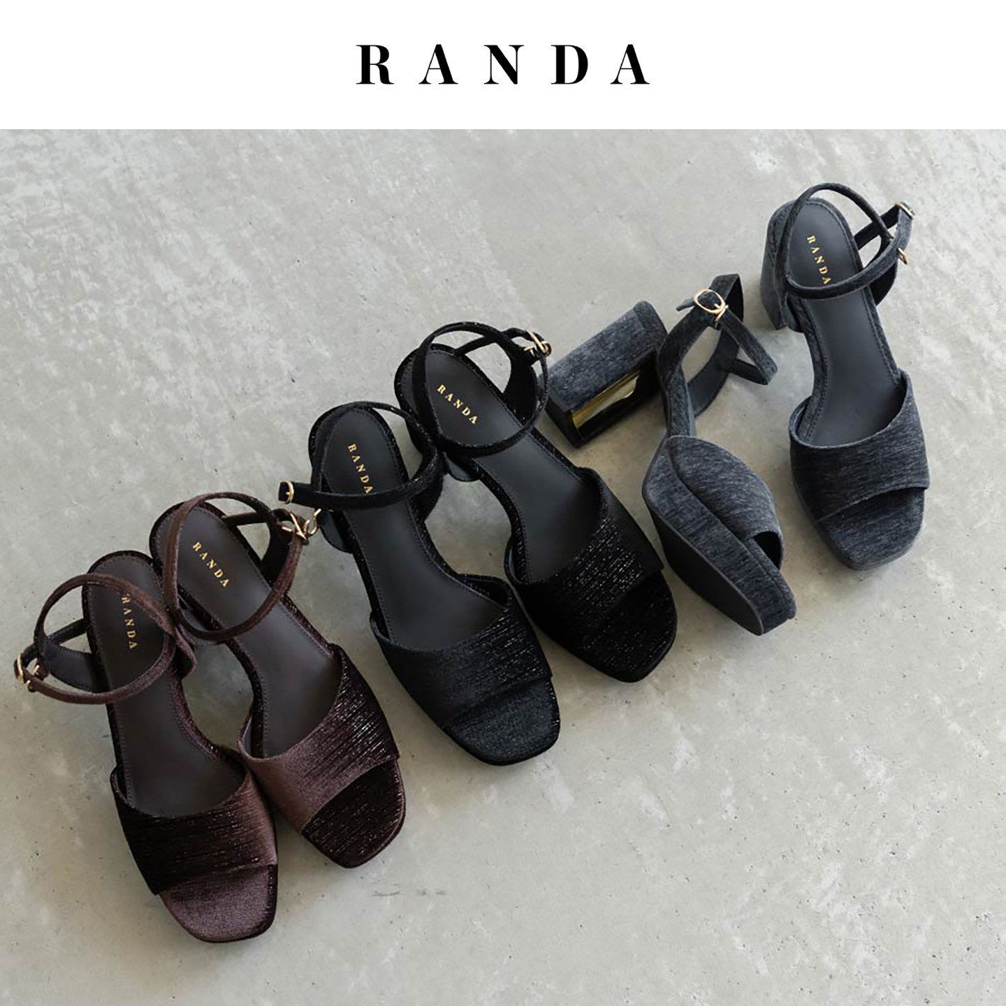 RANDA 26秋季新款厚底防水台绑带时尚休闲不累脚罗马凉鞋 PS38078图片