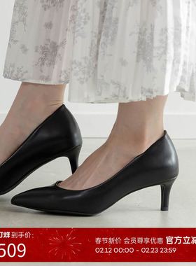 RANDA 25春夏新品COTTON软底系列休闲通勤日常高跟鞋 KP35305