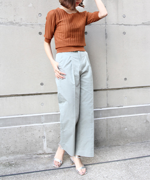 RANDA春夏新款中袖圆领针织衫