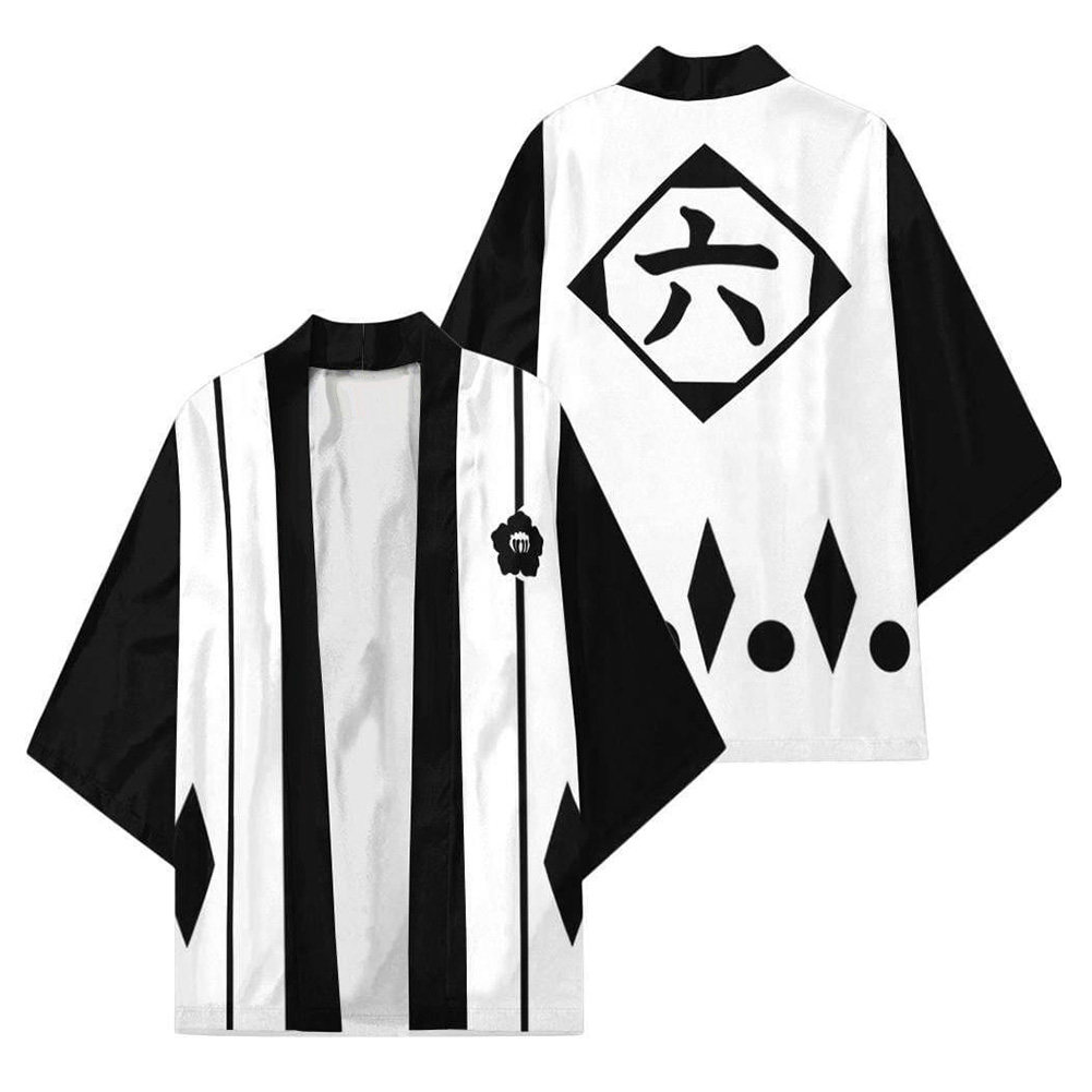 日漫死神 春夏男女大码上衣薄款外套 动漫cos服改良短款羽织和服