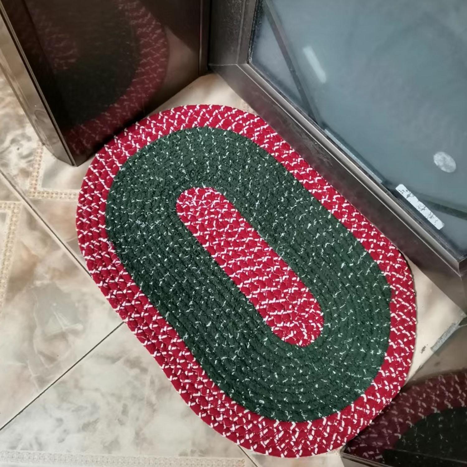 民族风家用吸水椭圆形地垫