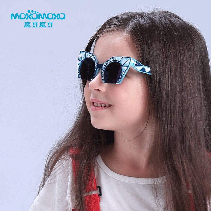 moxomoxo 儿童偏光太阳镜防紫外线小孩眼镜镜遮阳镜宝宝偏光墨镜