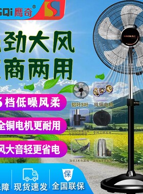 鹰奇落地扇大风广角送风家用商用