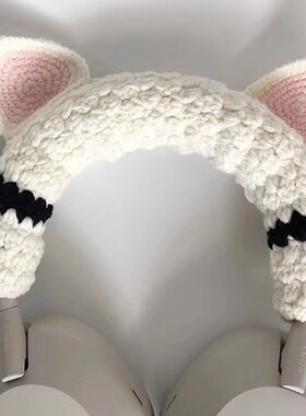 定制适用于Sony/索尼MDR-MV1 MDR-7506 CH720N CH520 H9 H7 XB910N MDR-1AM2手工编织毛线耳机横梁套来尺寸做