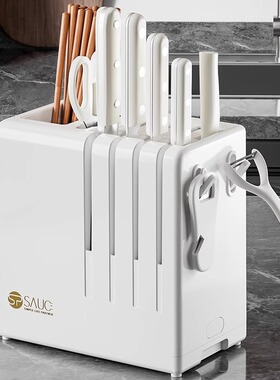 刀架置物架多功能家用厨房放菜刀筷笼架子筷子刀具一体收纳架套装