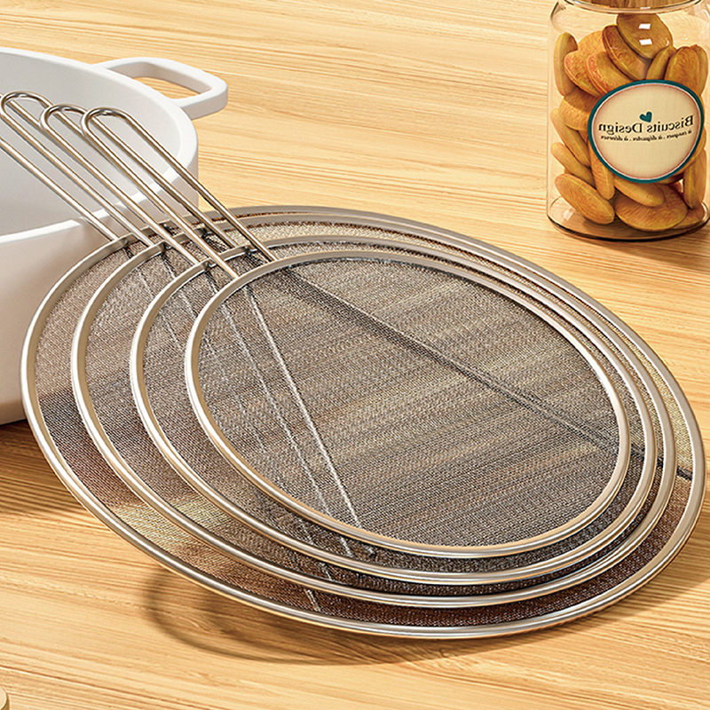 不锈钢炒菜防油溅挡板防蹦油神器