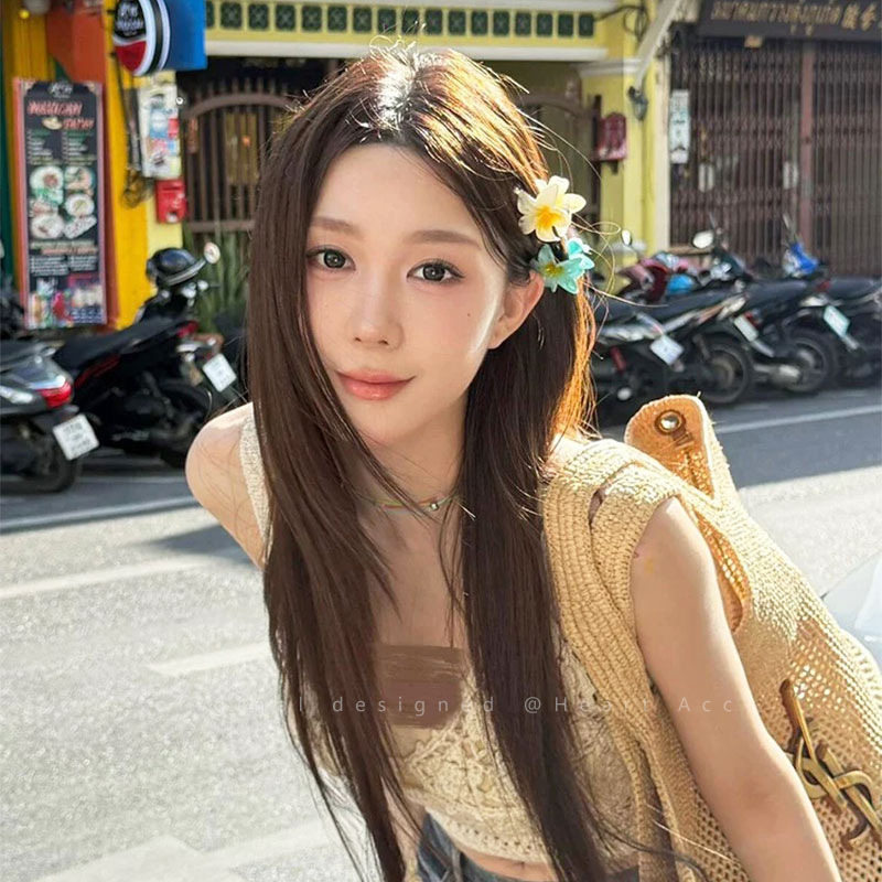 博主同款彩色鸡蛋花小号抓夹女半扎发侧边夹子头饰拍照氛围感发夹,饰品/流行首饰/时尚饰品新,民族风发饰,淘宝优惠券,粉丝福利购,淘宝优惠卷