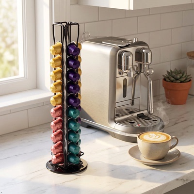 Nespresso胶囊旋转收纳架40粒