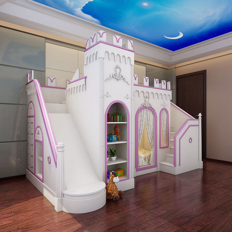 Locke Babe American style Princess Castle villa Up and down Picture Bed rails customized Individuation Children bed girlin the Residential furniture , Beds , Children's beds  category - from Buy2taobao.com to provide professional Taobao agent buy service