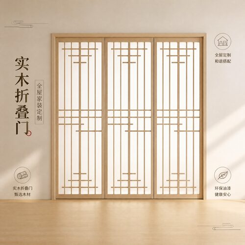 定制实木折叠门全国上门安装
