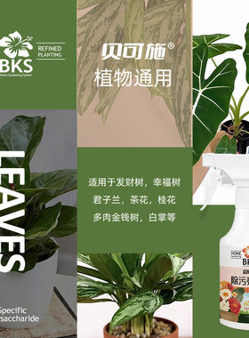 贝可施花卉除污亮叶剂 植物叶面光亮清洁洗剂 免稀释叶面肥料花肥